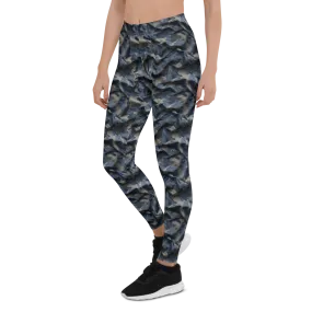 3D Navy Camo Leggings