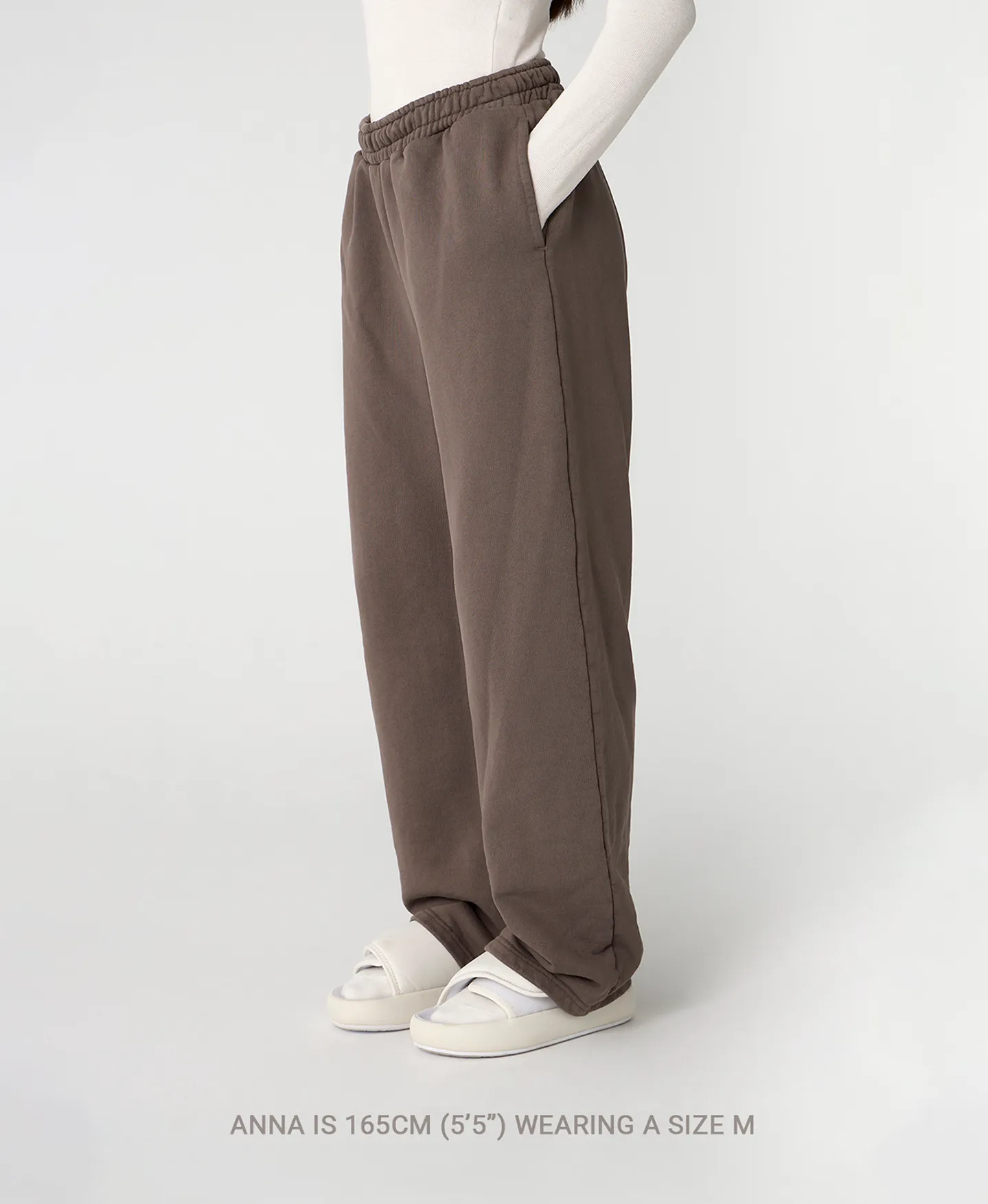 600 GSM 'Light Heather Gray' Straight-leg Pants