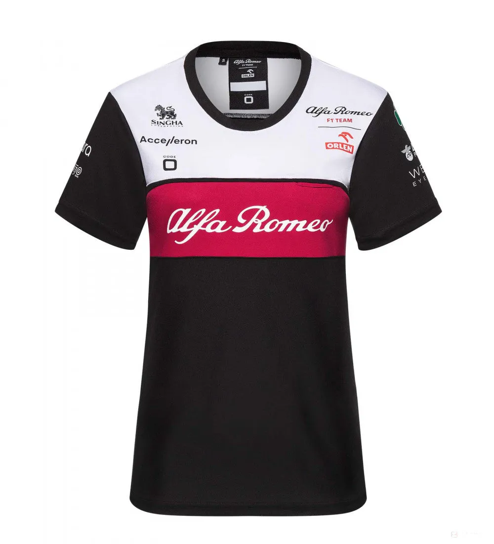 Alfa Romeo Womens Team T-Shirt, Black, 2022