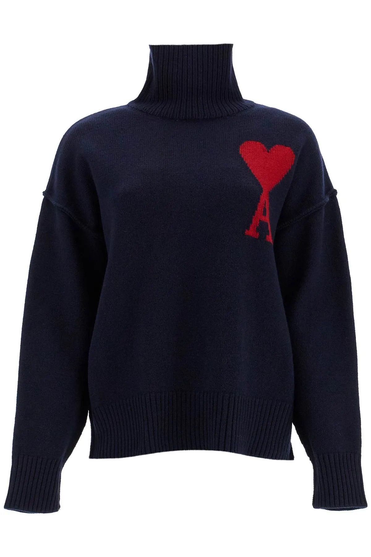 AMI ALEXANDRE MATIUSSI ami de coeur wool turtleneck sweater