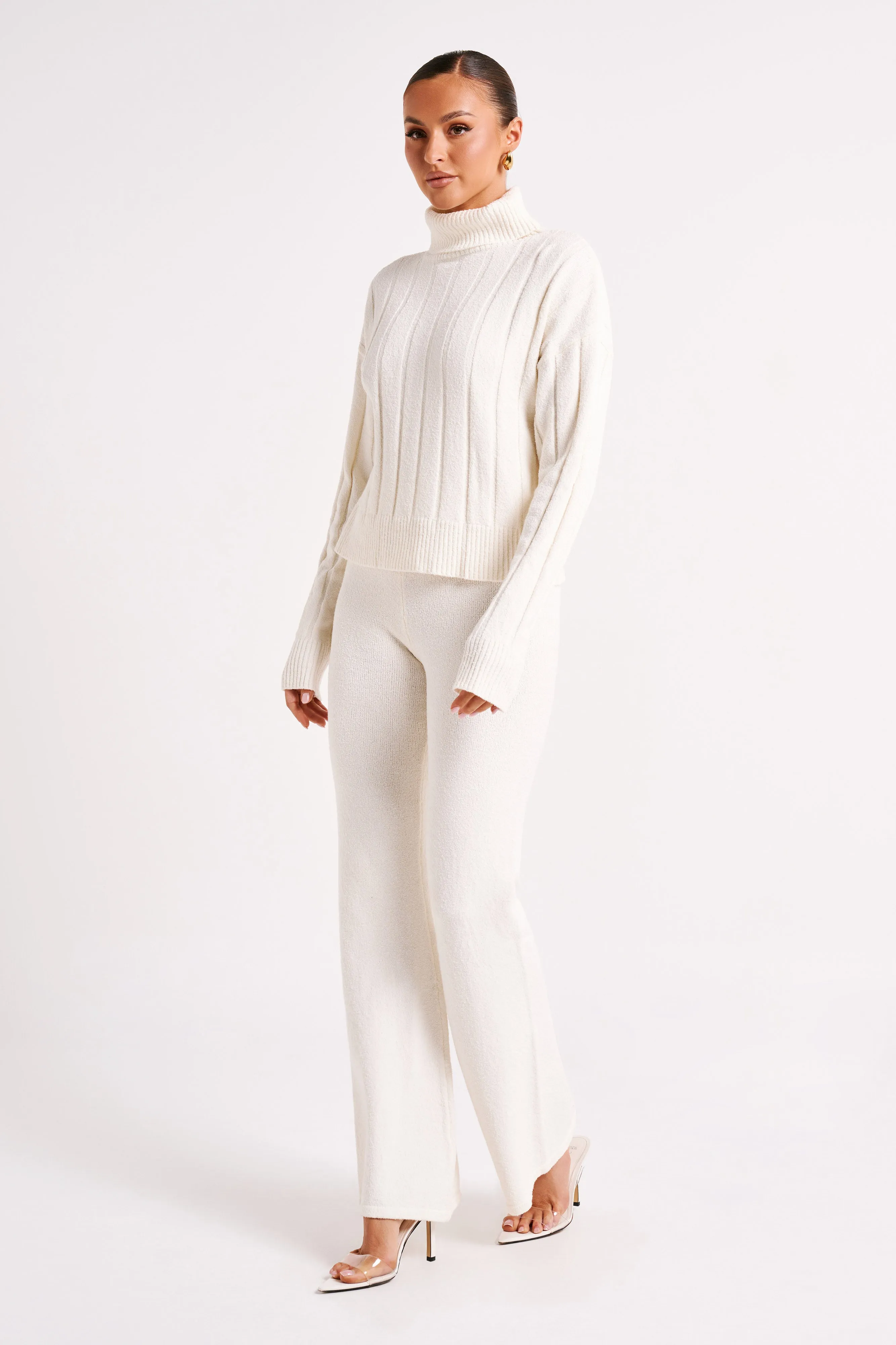 Angelina Knit Pants - Ivory