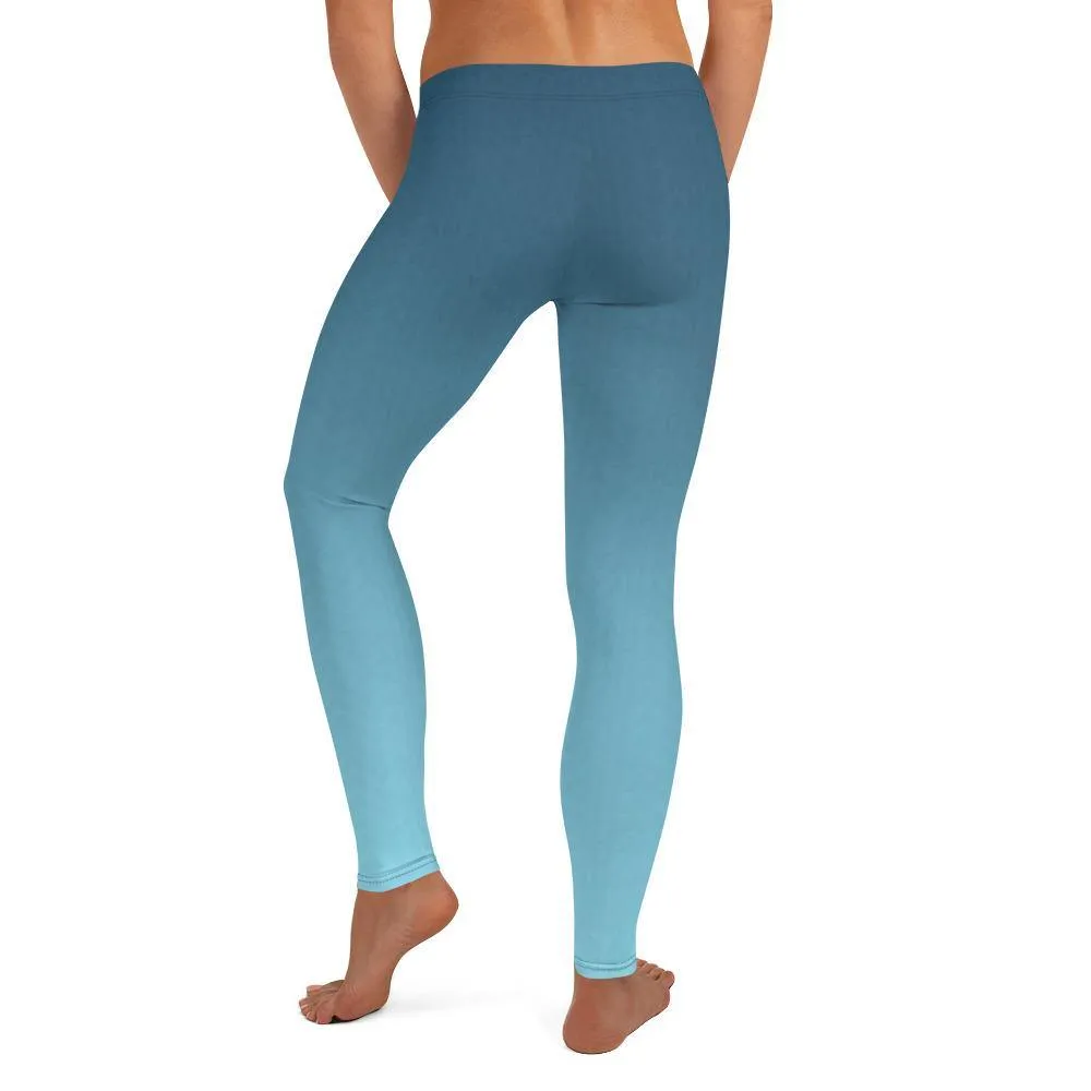 Arctic Sky Ombre Low Waist Leggings