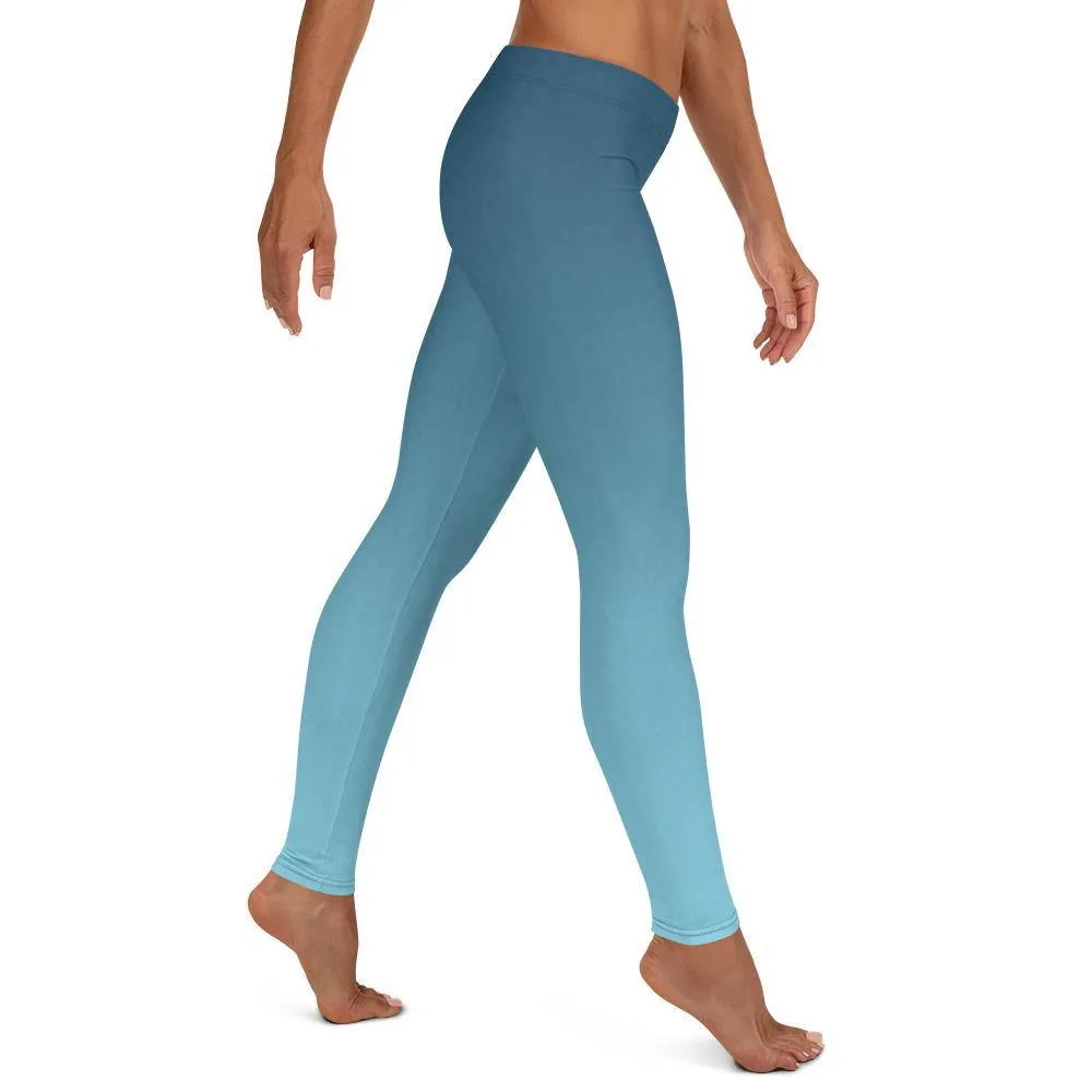 Arctic Sky Ombre Low Waist Leggings