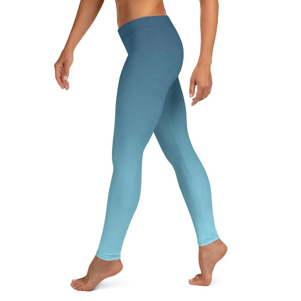 Arctic Sky Ombre Low Waist Leggings