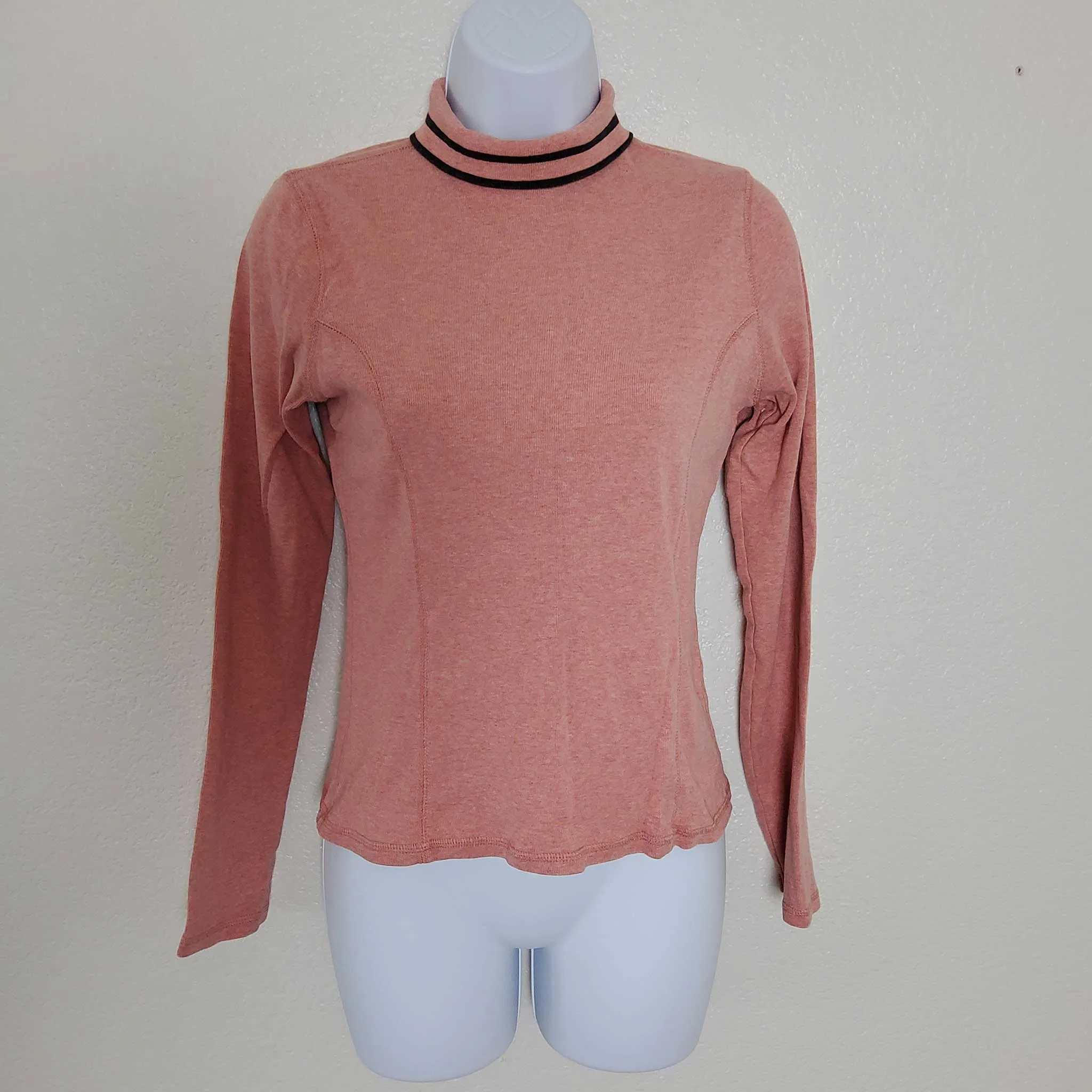 Banana Republic Peach Mock Turtleneck, Women's Medium