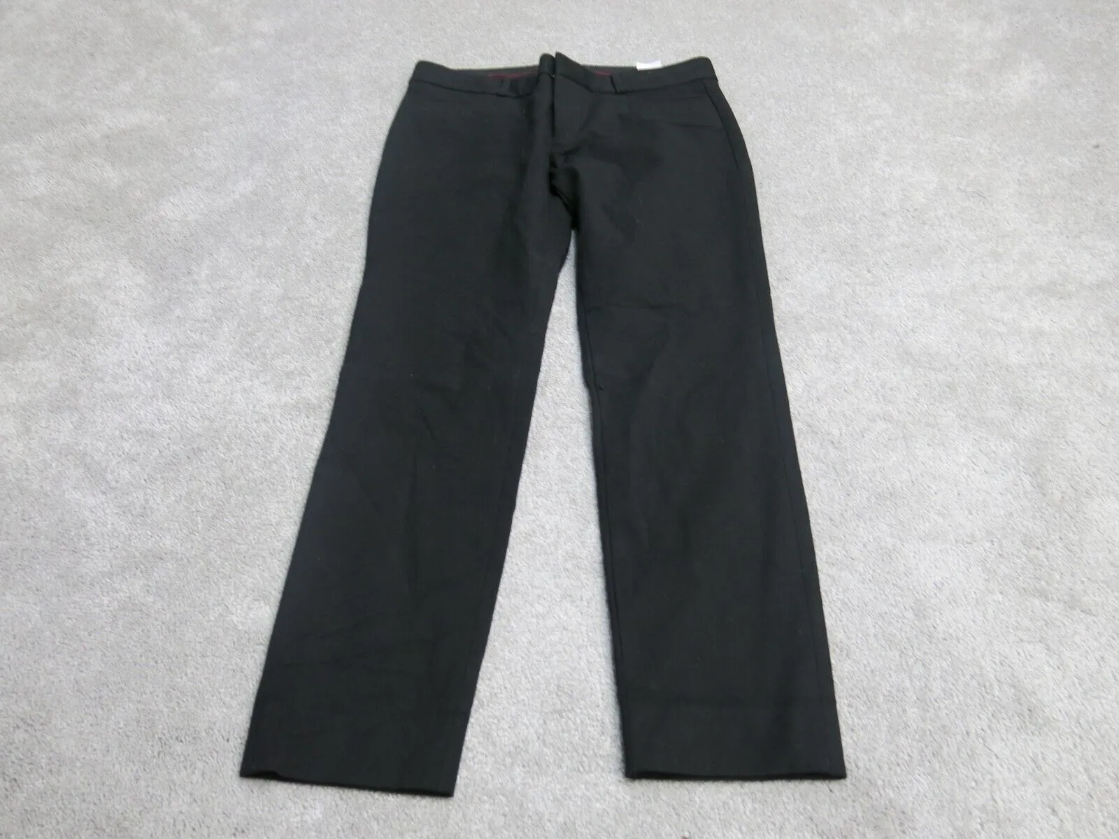 Banana Republic Womens Dress Pant Straight Leg Sloan Fit Low Rise Black Size 4