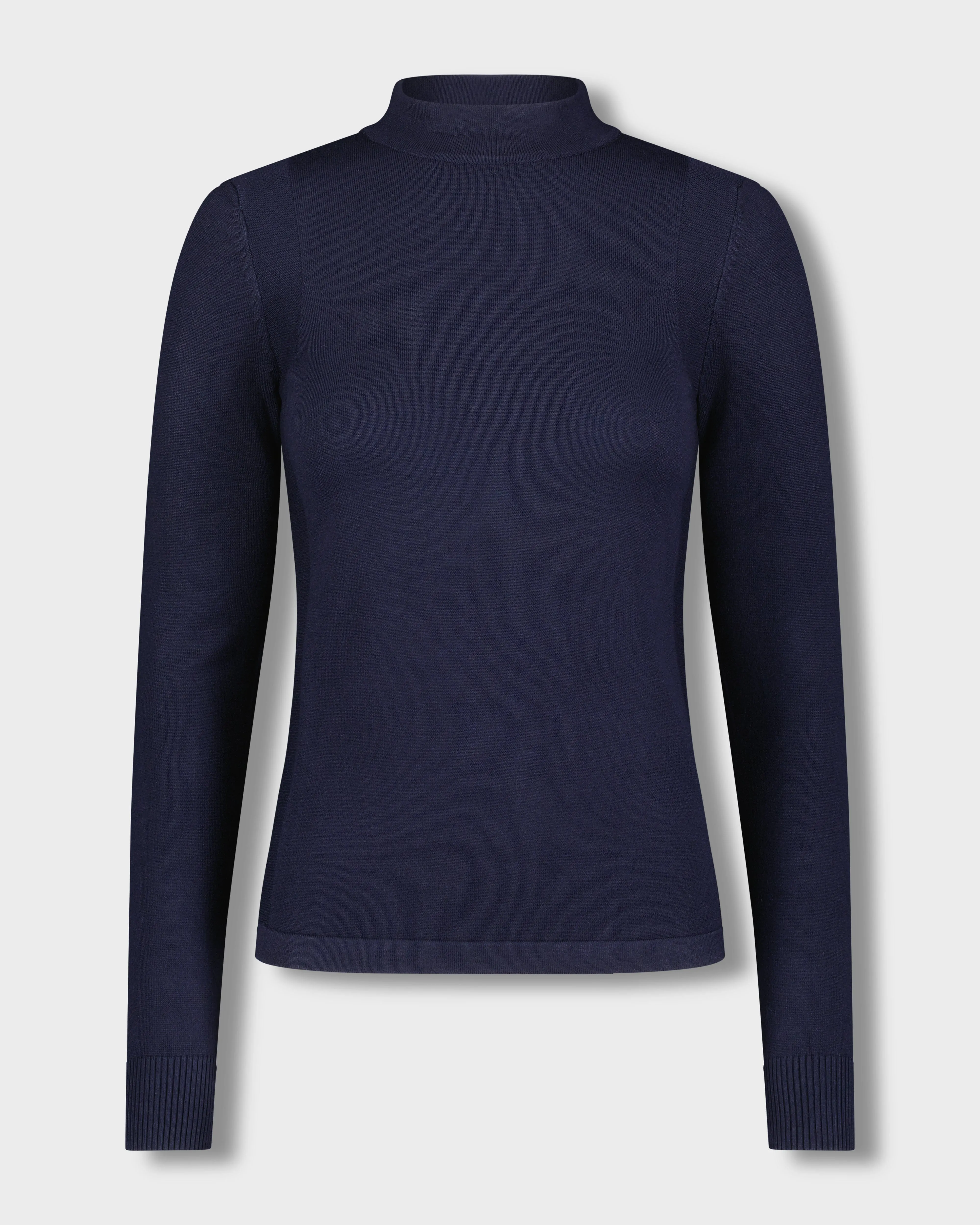 BASIC MOCK NECK TURTLENECK-NAVY