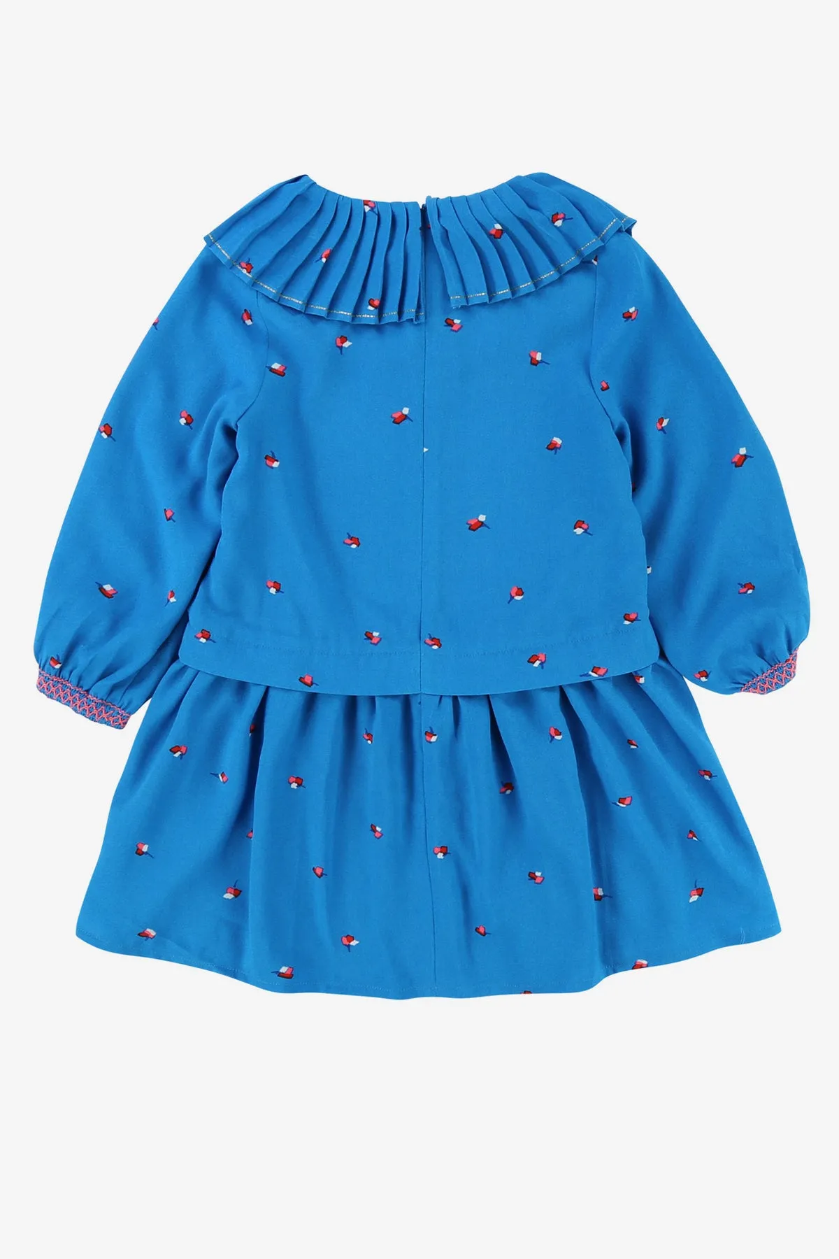 Billieblush Pleated Crepe Girls Dress