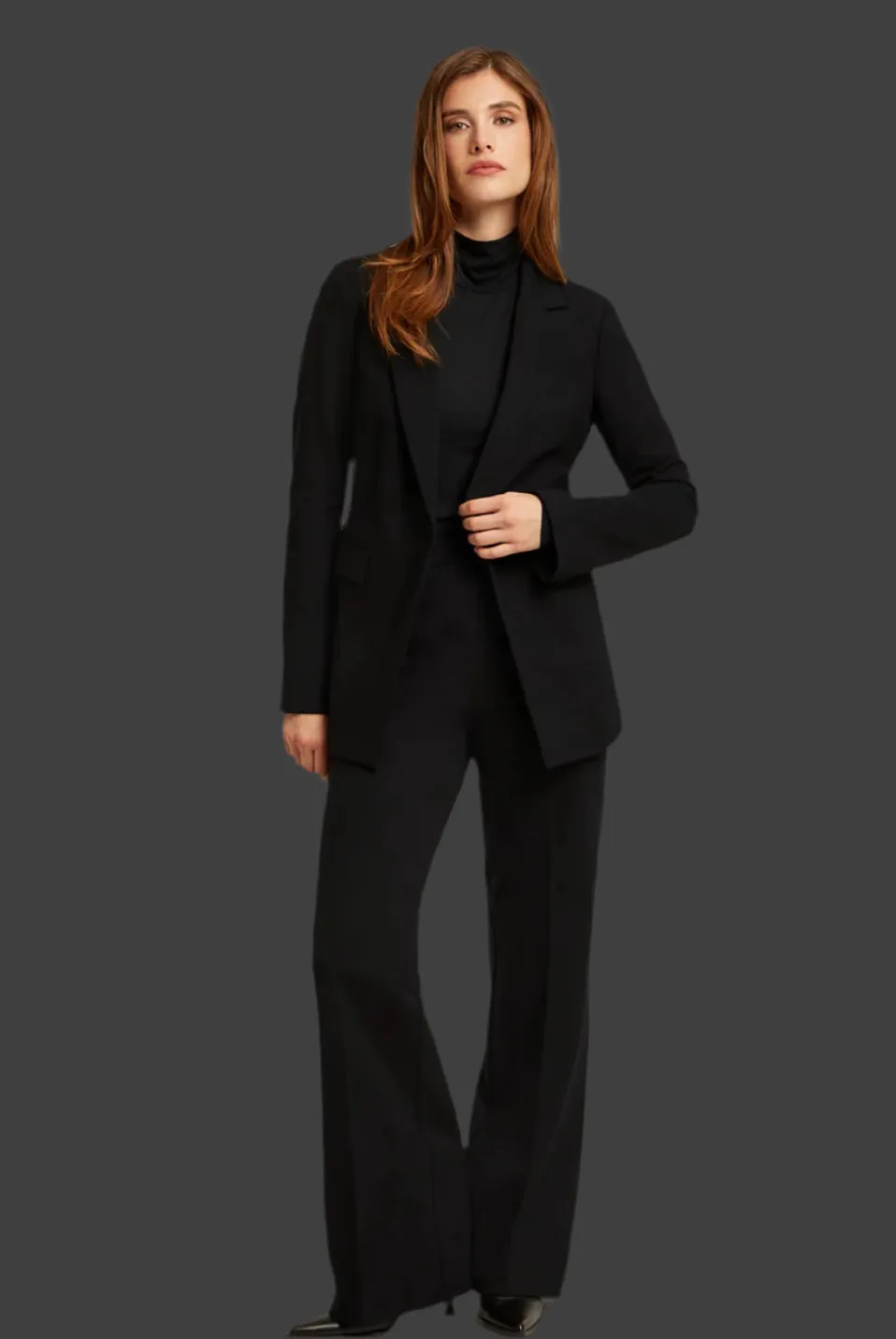 Black  Blazer Pant suit