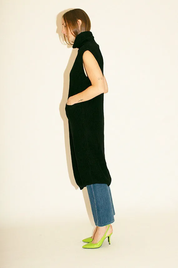 Black Knit Fadia Dress