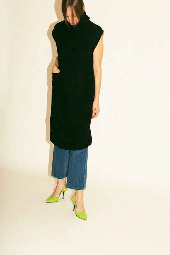 Black Knit Fadia Dress