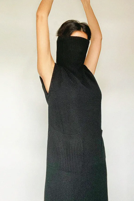 Black Knit Fadia Dress