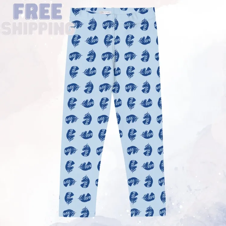 Blue Unicorn Comfy Kids Leggings