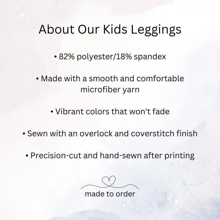 Blue Unicorn Comfy Kids Leggings