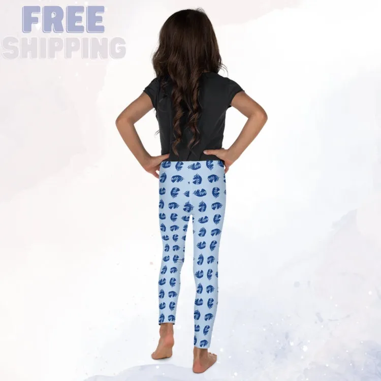 Blue Unicorn Comfy Kids Leggings