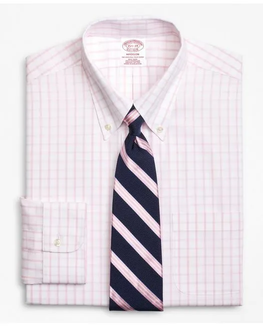 Brooks Brothers Men's Madison Relaxed-Fit Dress Shirt Pink