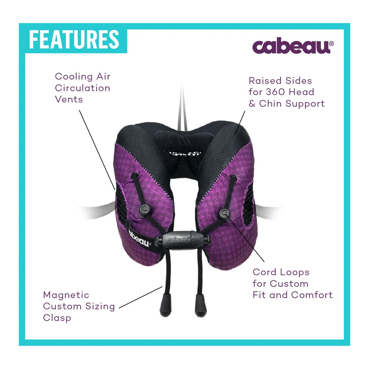 Cabeau Evolution Cool Travel Neck Pillow