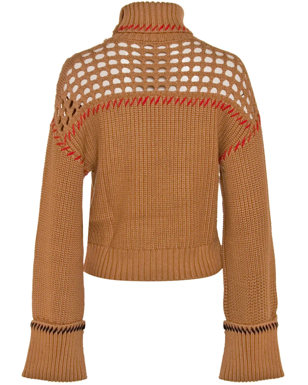 Camel Knit Lilian Turtleneck Sweater