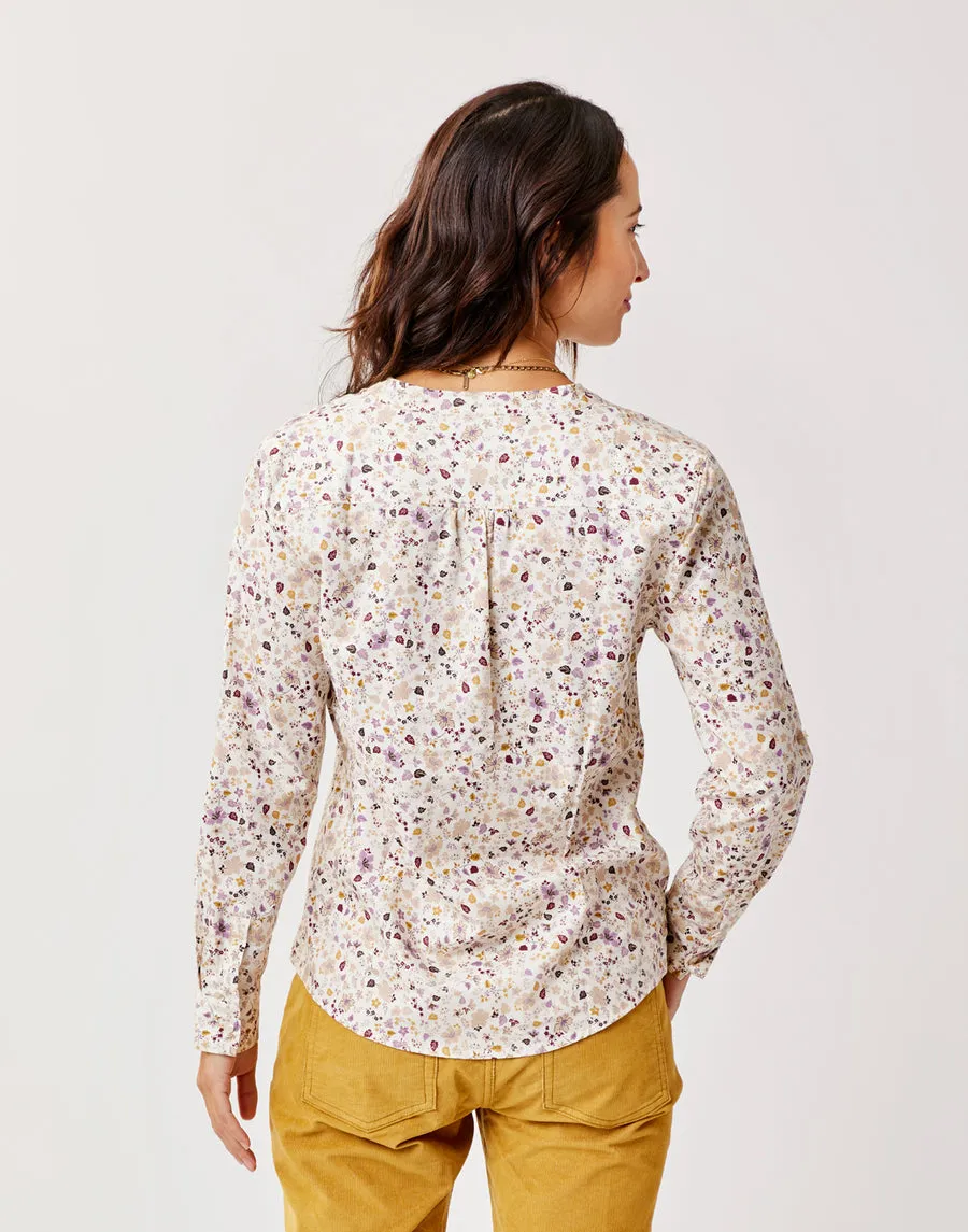 Carve Designs Dylan Twill L/S Shirt-Cloud Floral