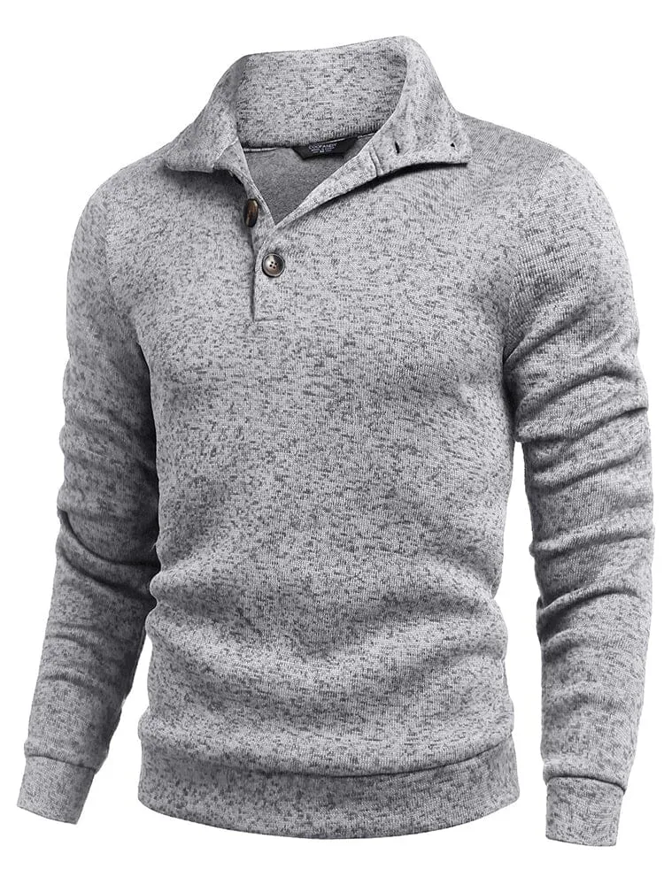 Casual Thermal Texured Knitted Sweatshirt (US Only)