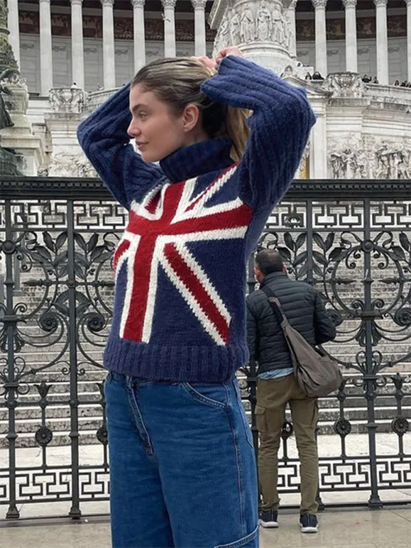 Classic Union Jack Sweater - Turtleneck Jumper