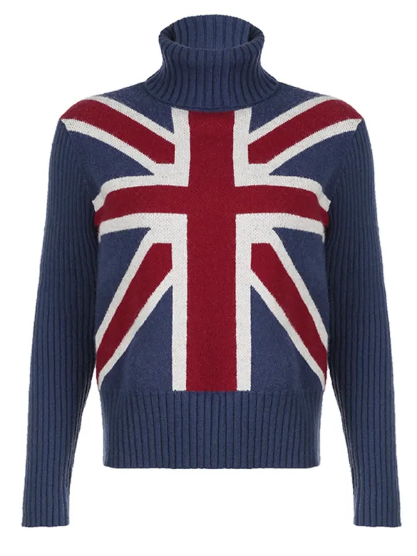 Classic Union Jack Sweater - Turtleneck Jumper