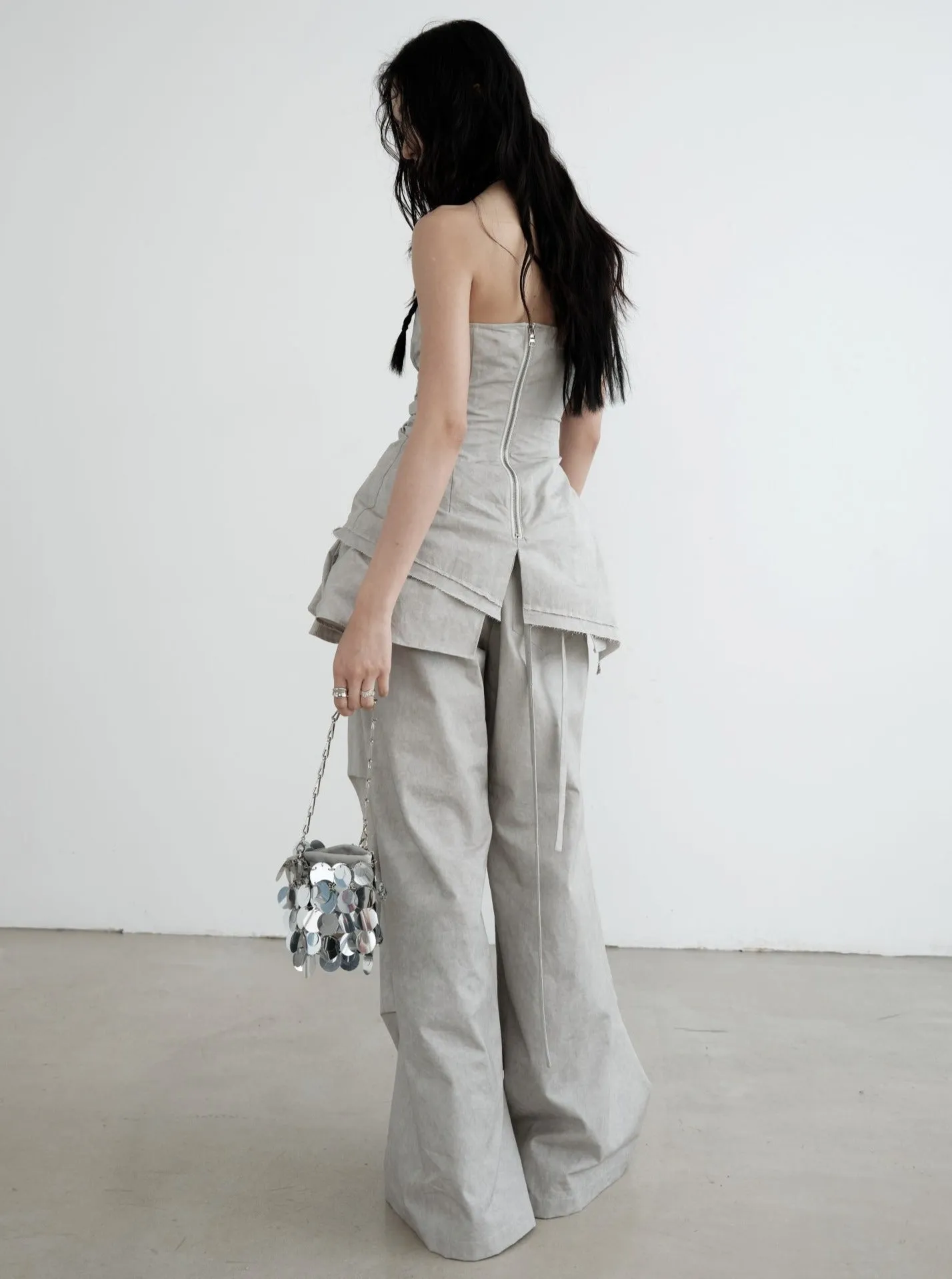 Cloud Cascade Ruffled Palazzo Pants