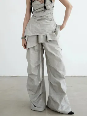 Cloud Cascade Ruffled Palazzo Pants