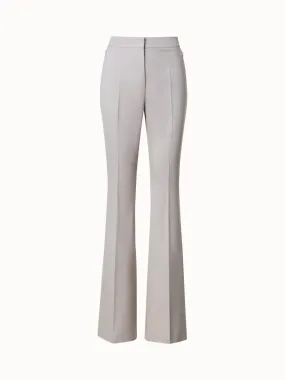 Cotton Double-Face Bootcut Pants