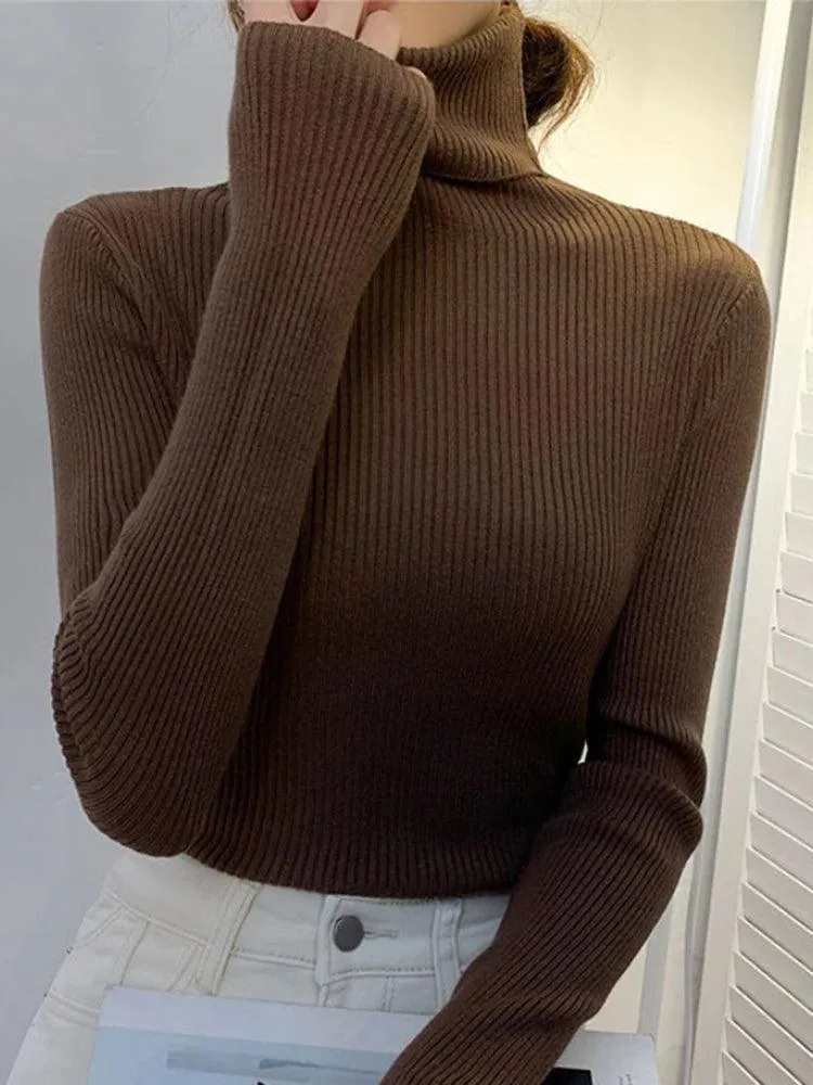 Cozy Chic Slim Fit Turtleneck Sweater