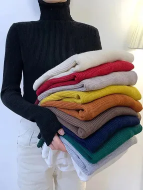 Cozy Chic Slim Fit Turtleneck Sweater