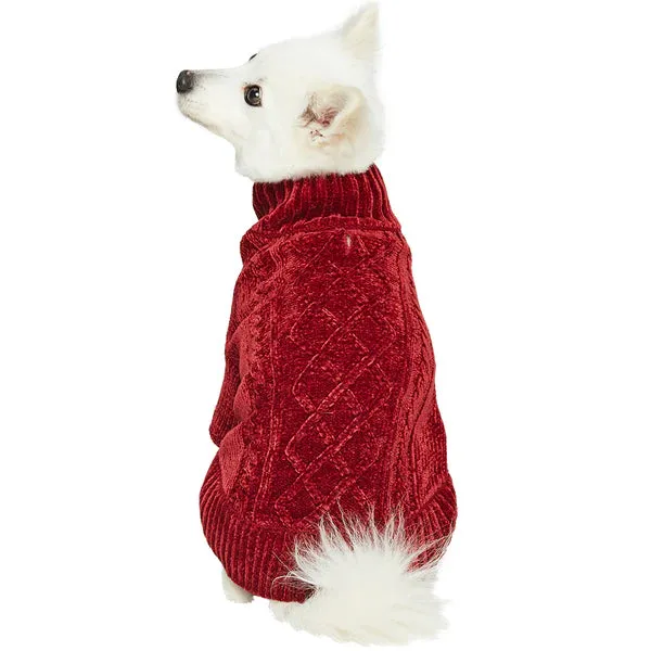 Cozy Dreams Dog Sweater in Red