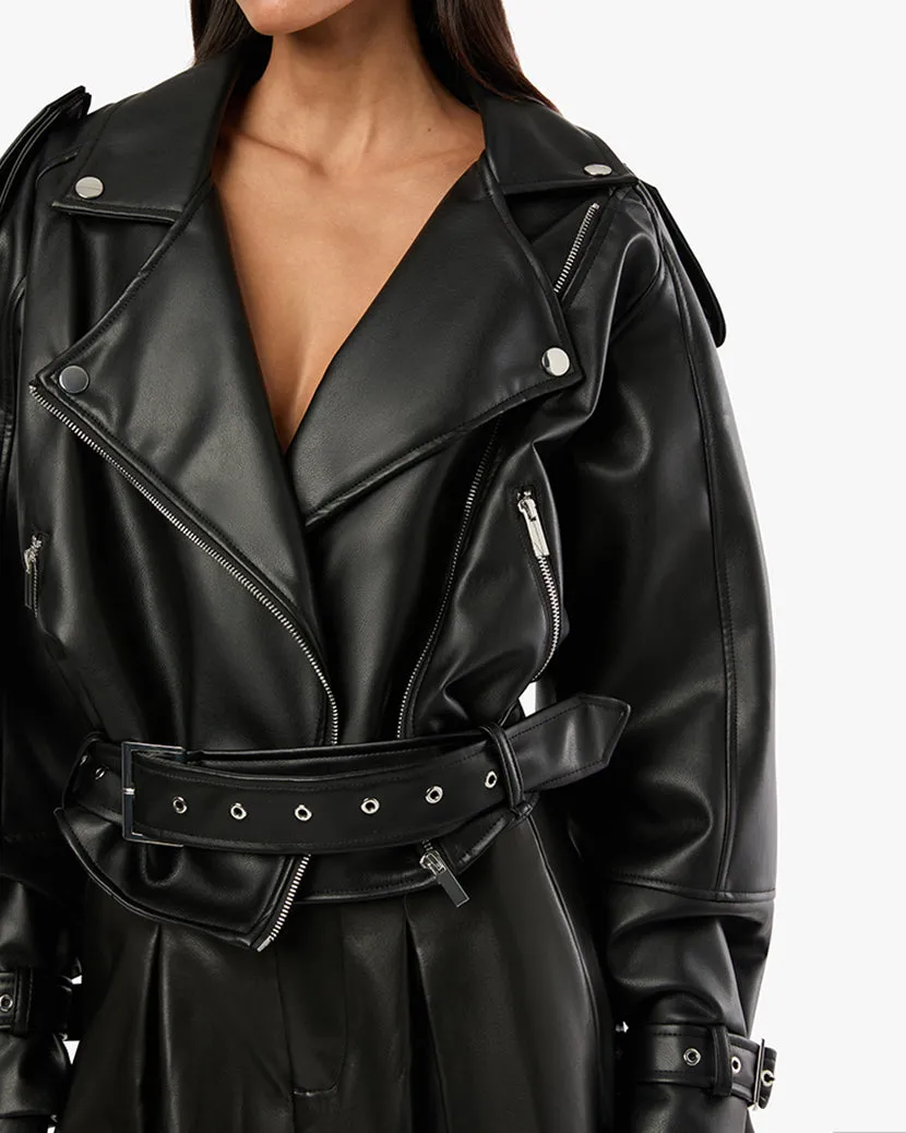 Cropped Moto Jacket