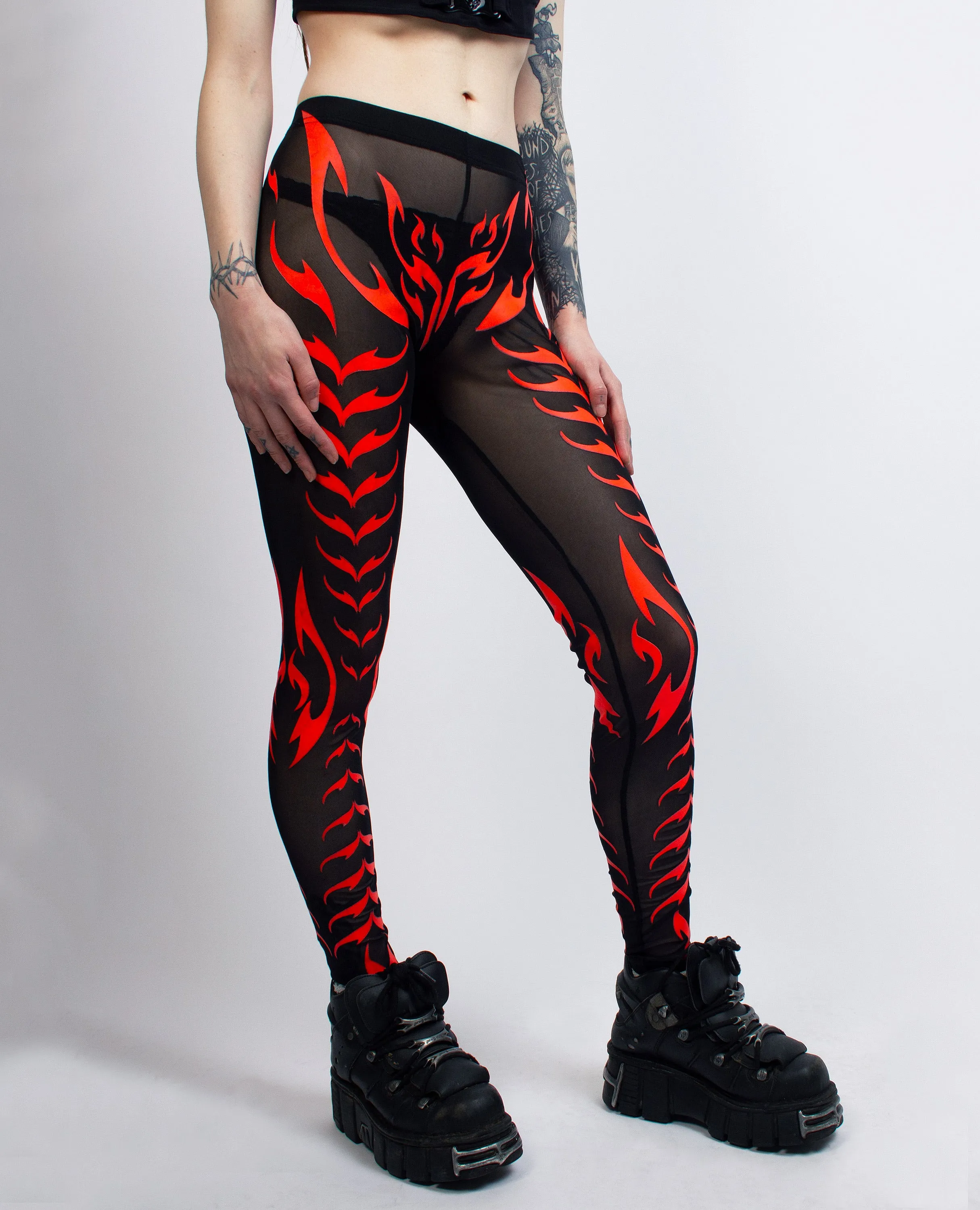 CYBER LEGGING TRIBAL PHOENIX