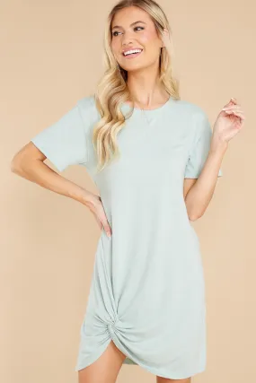 Denny Seaglass Twist T-Shirt Dress