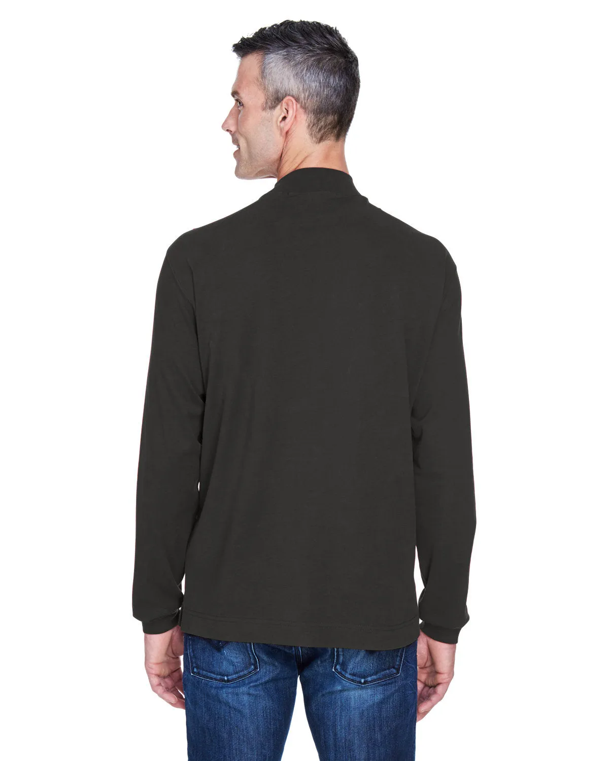 Devon & Jones D420 Adult Sueded Cotton Jersey Mock Turtleneck