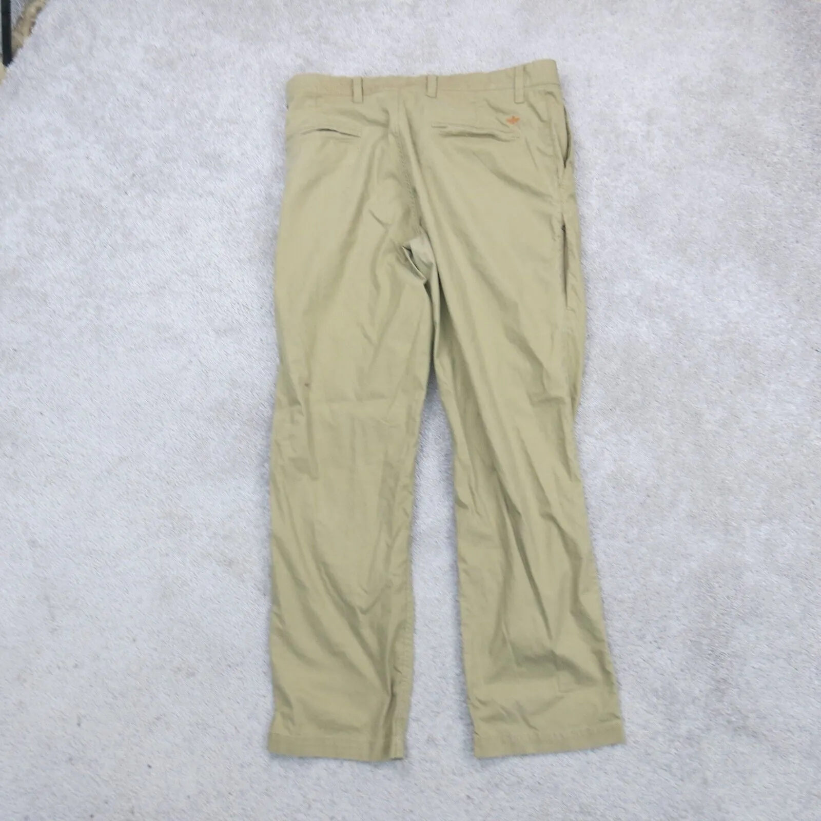 Dockers Mens Chino Pant Slim Straight Leg Mid Rise Pockets Khaki Size W34