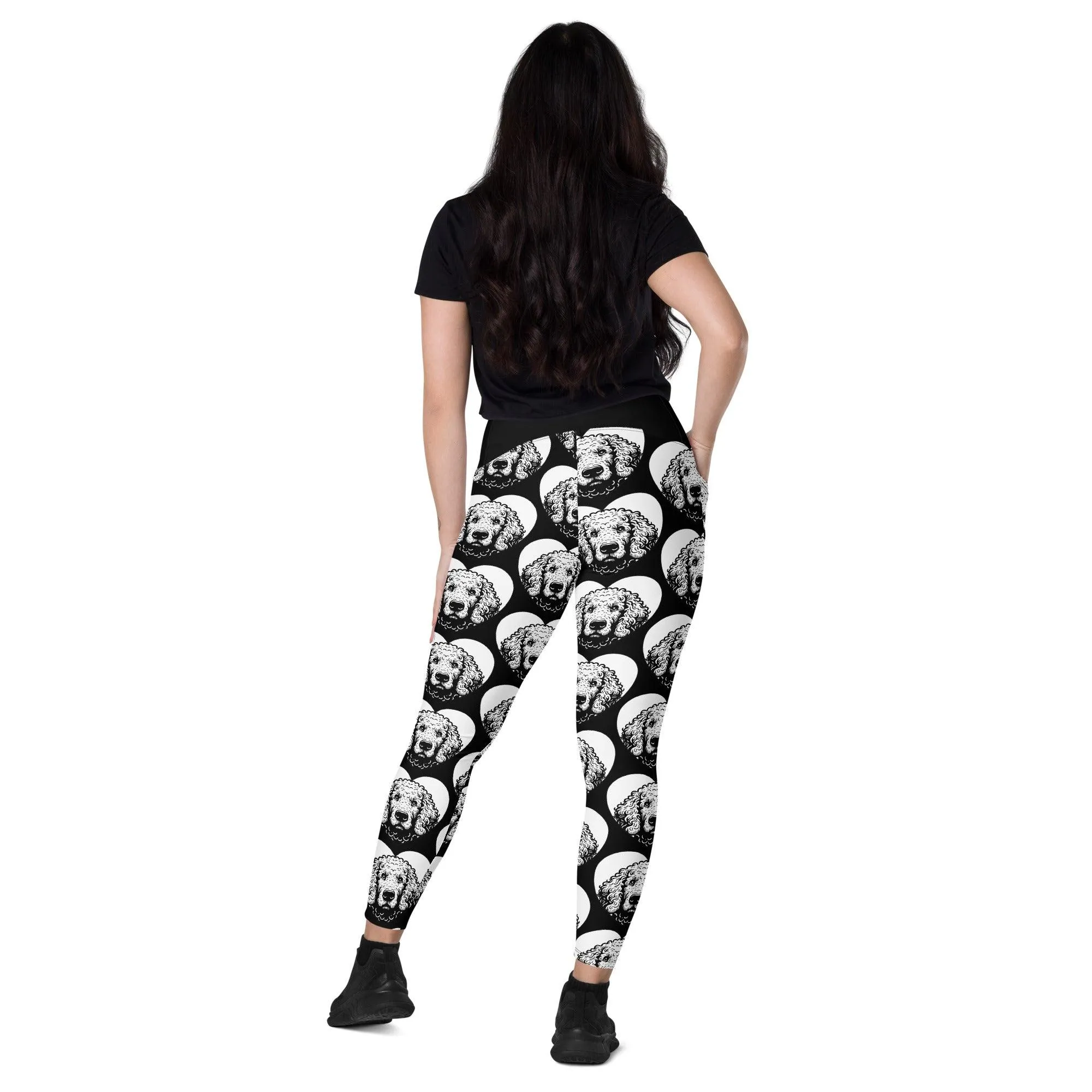 DOG BREED LEGGINGS with pockets - CURLY COATED RETRIEVER - HERTTAHOUND