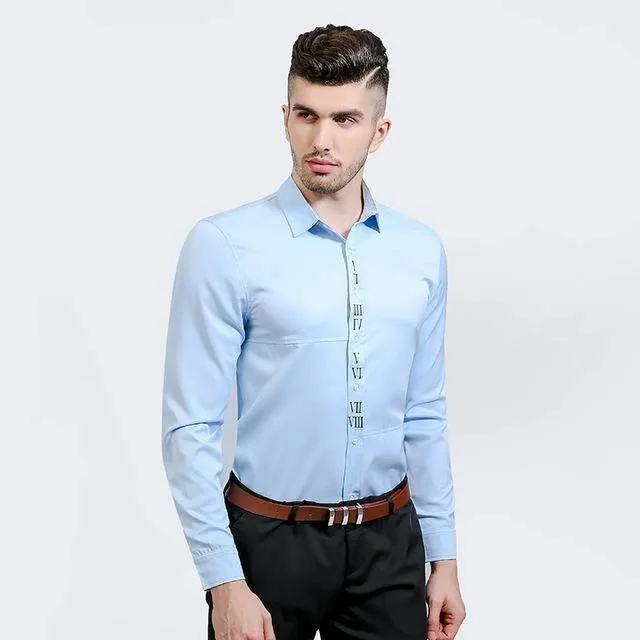 Dress Shirts For Men, Fashion Design Slim Fit Casual Shirt