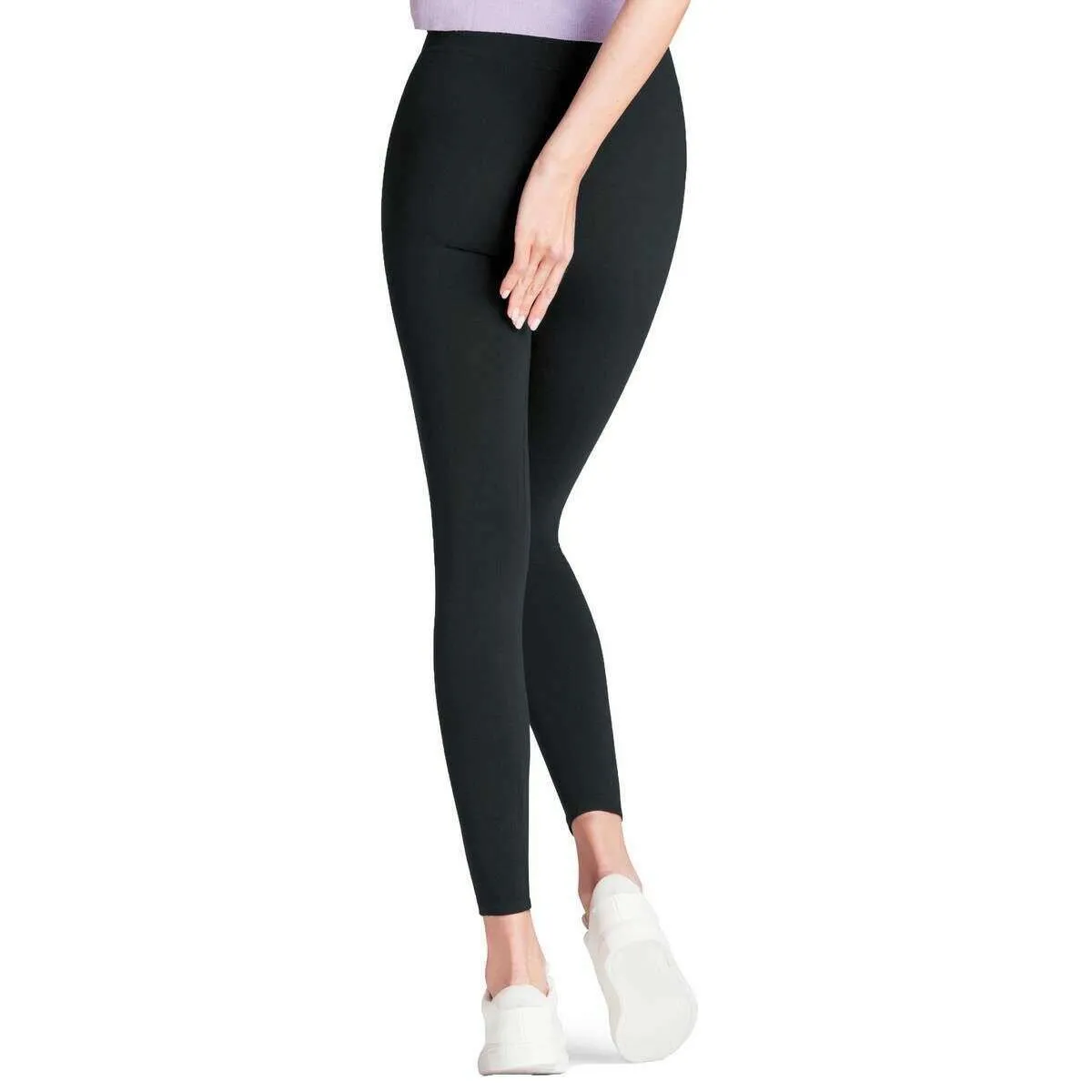 Falke Cotton Seamless Leggings - Graphite Grey