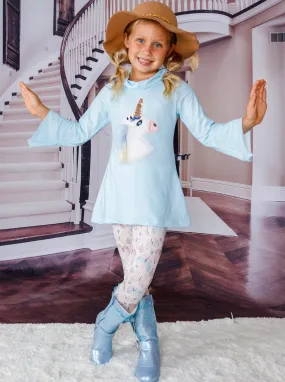 Feeling Fancy Unicorn Tunic And Legging Set