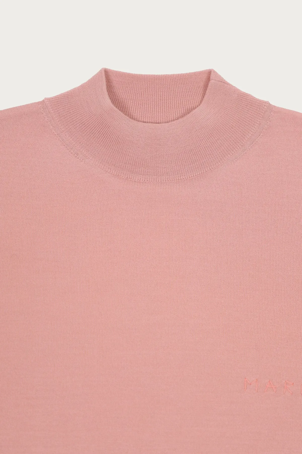 Fine Wool Turtleneck - Antique Rose