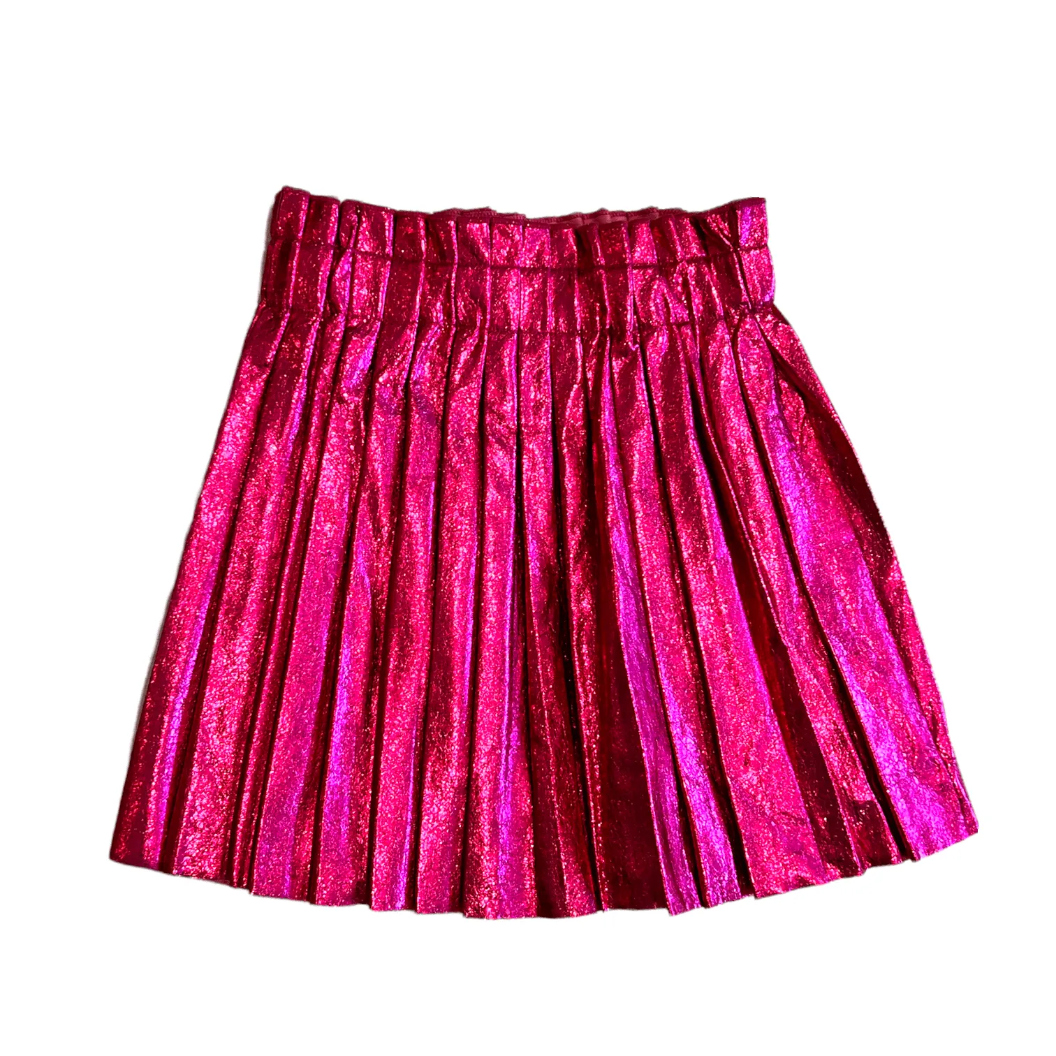 Foil Pleated Skirt