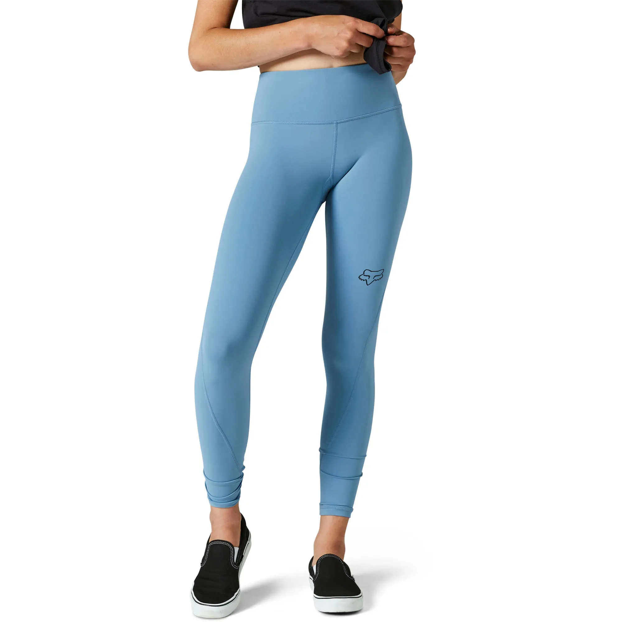 Fox Racing  Womens Detour Leggings Quick-Drying High Waist Pants Comfy Dusty Blue