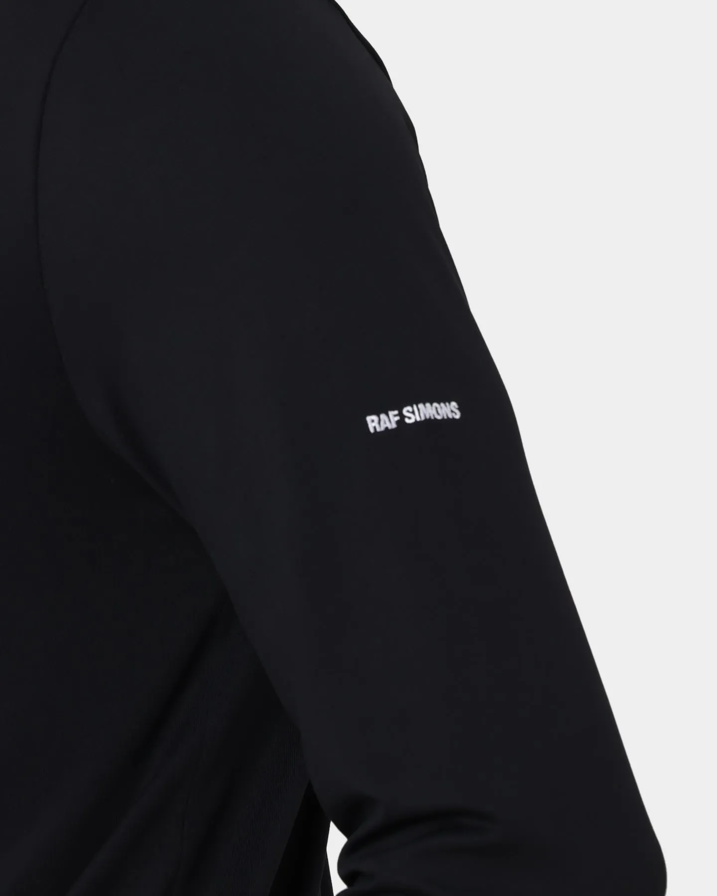 Fred Perry X Raf Simons Laurel Detail Roll Neck T-Shirt Black