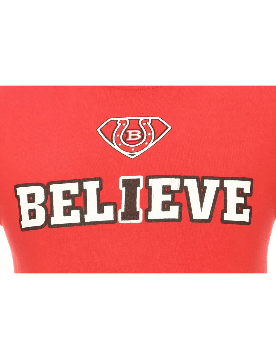 Gildan Believe Printed T-shirt - S