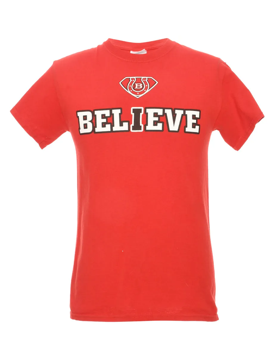 Gildan Believe Printed T-shirt - S