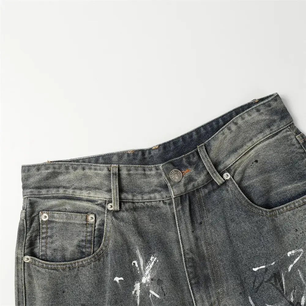 Graffiti Groove Denim Pants