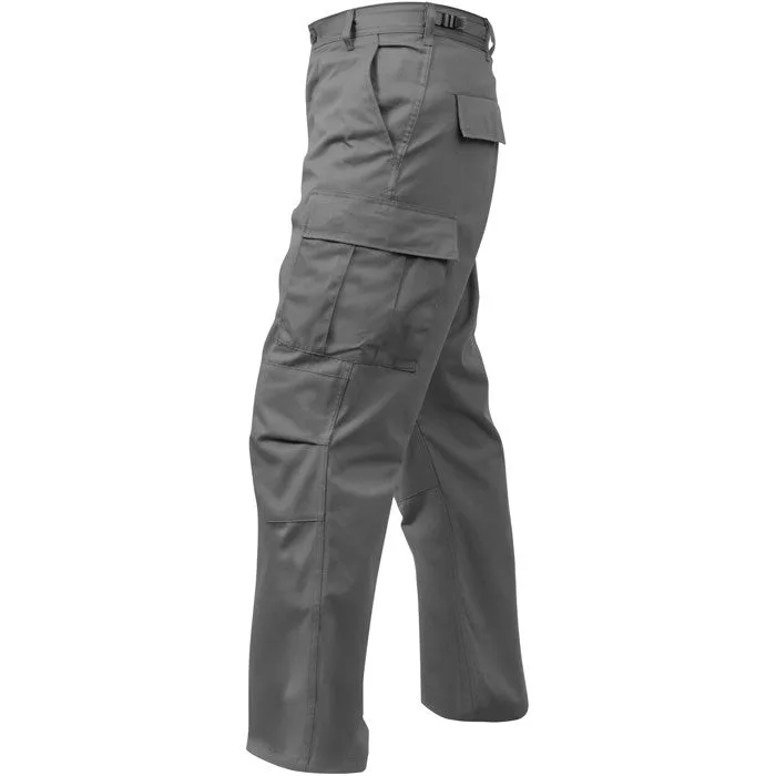 Grey - Military BDU Pants - Polyester Cotton Twill