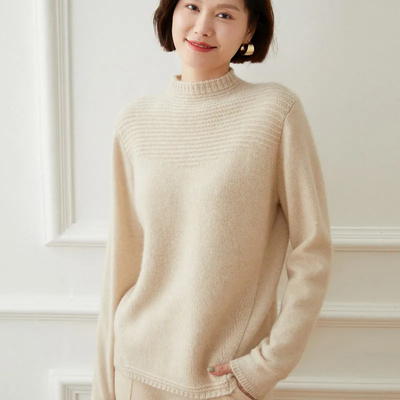 Half Turtleneck Cashmere Pullover Versatile  Bottoming Cashmere Sweater